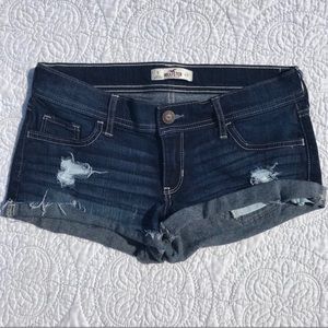 Hollister distressed jean shorts